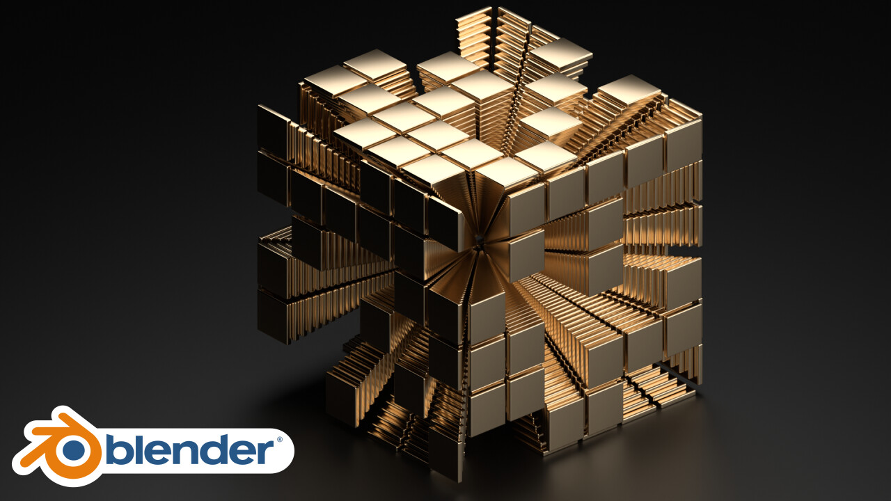 ArtStation BLENDER ABSTRACT ART TUTORIAL