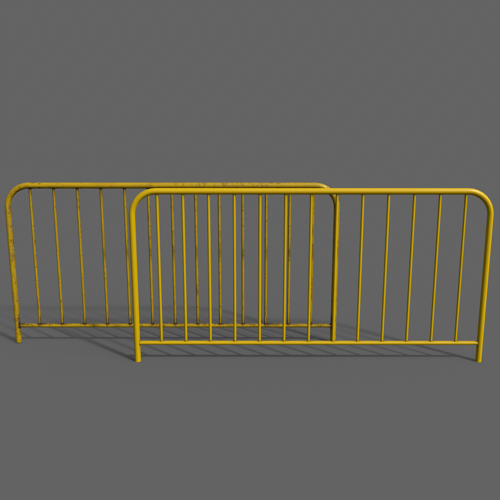 ArtStation - PBR Pedestrian Guard Rail V1 Yellow