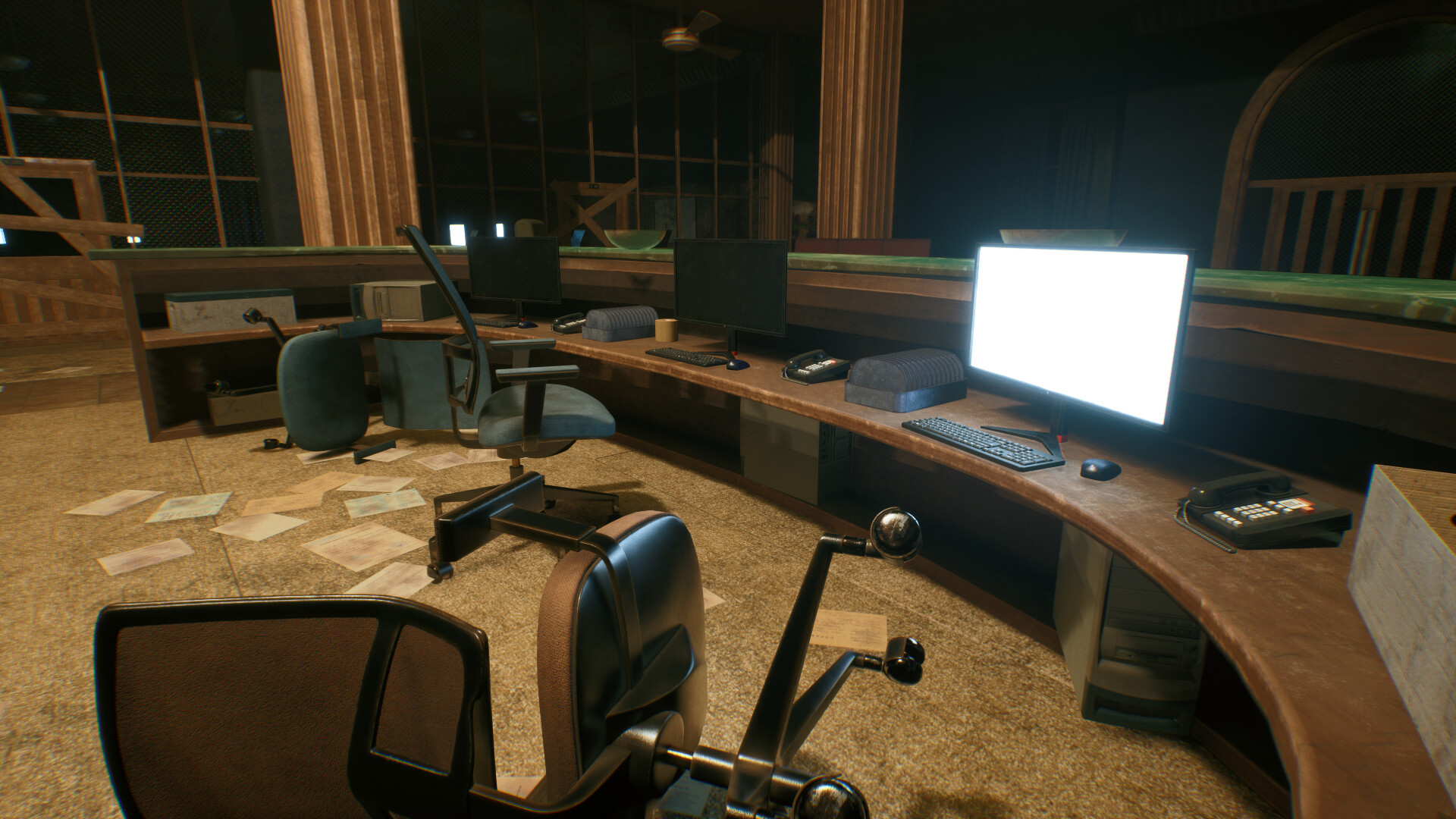 ArtStation - Horror office - Hall