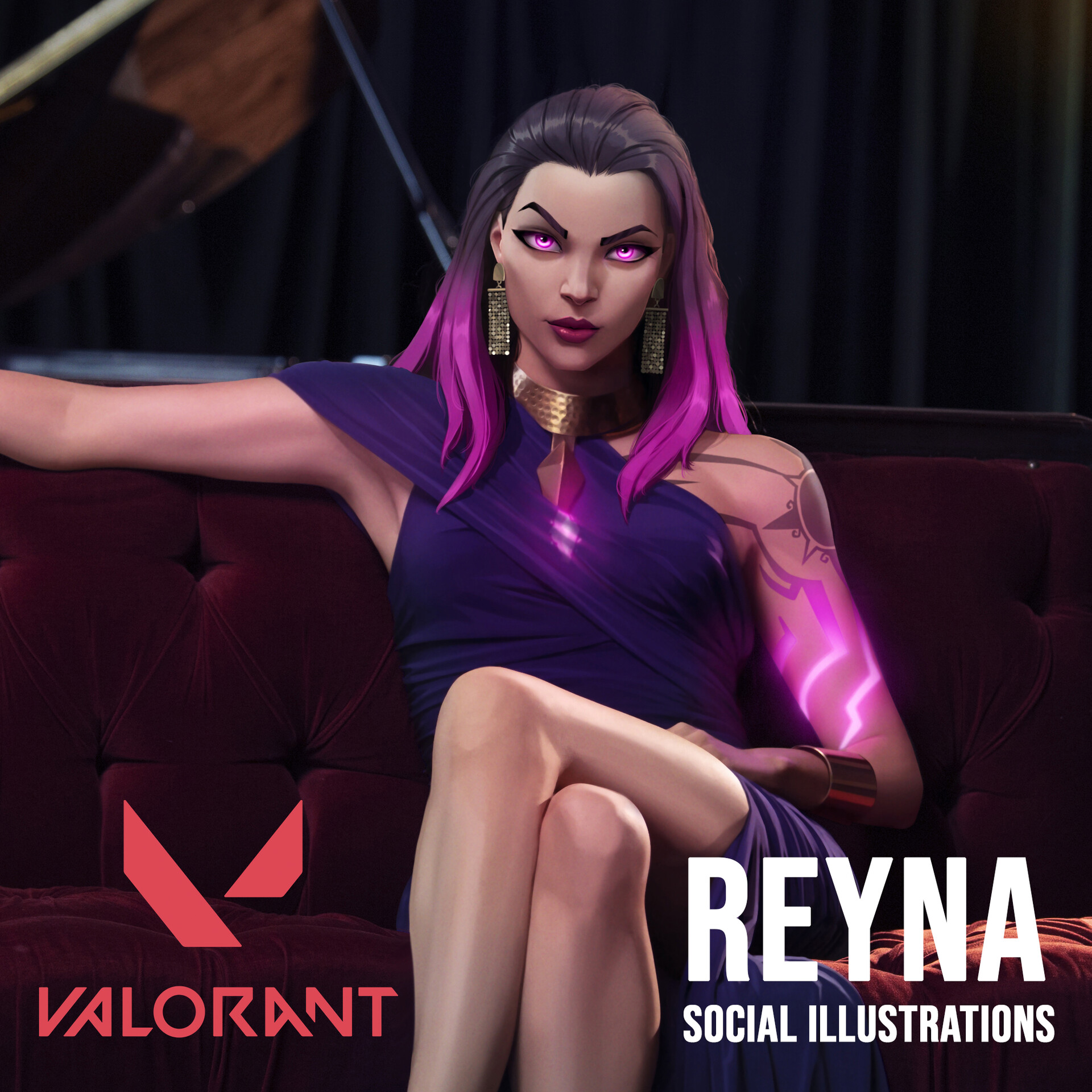 ArtStation - Reyna background/wallpaper