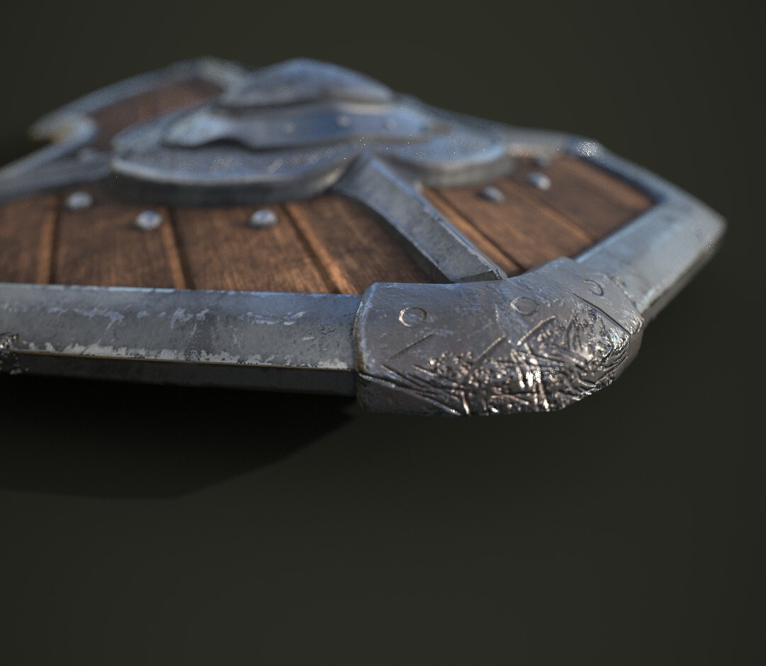 ArtStation Battle Tested Kite Shield