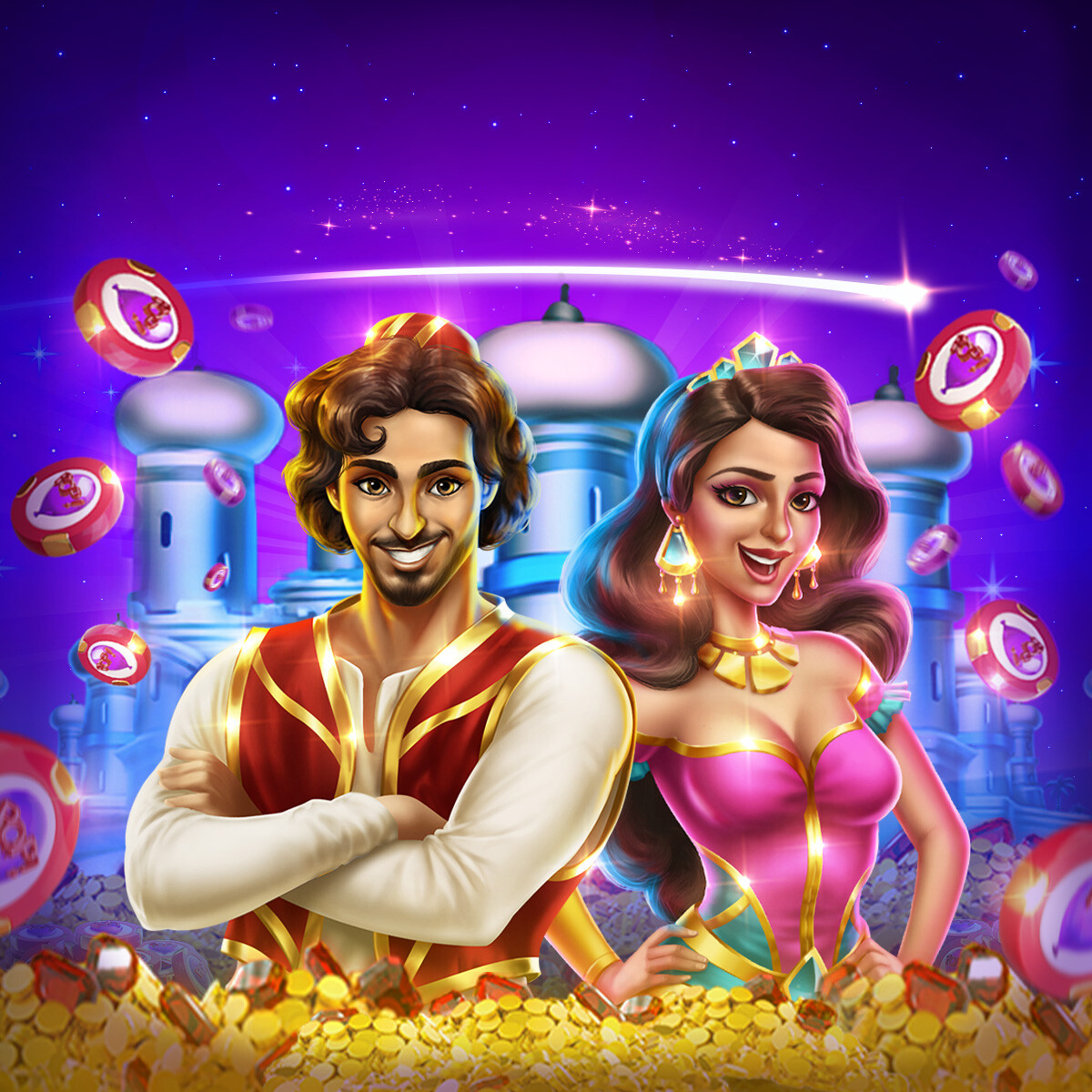 ArtStation - Pop Slots: Aladdin's Wild Adventure Motion Graphics