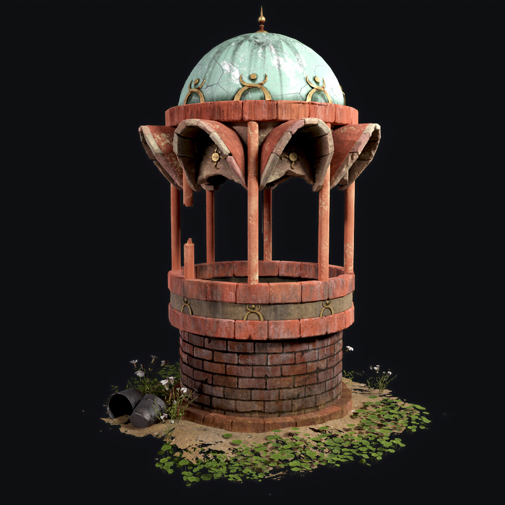 ArtStation - Brick well