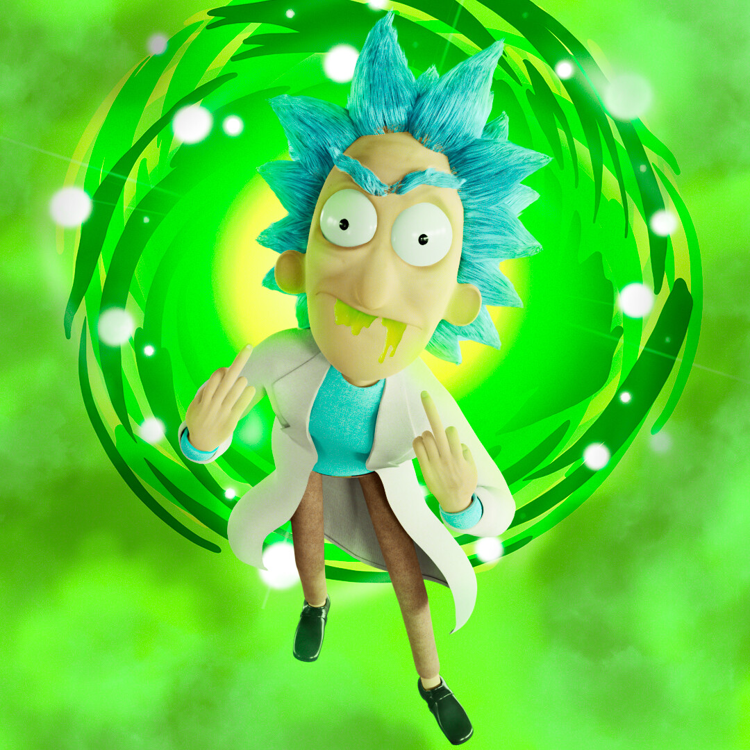 ArtStation - Rick and Morty Portal animation