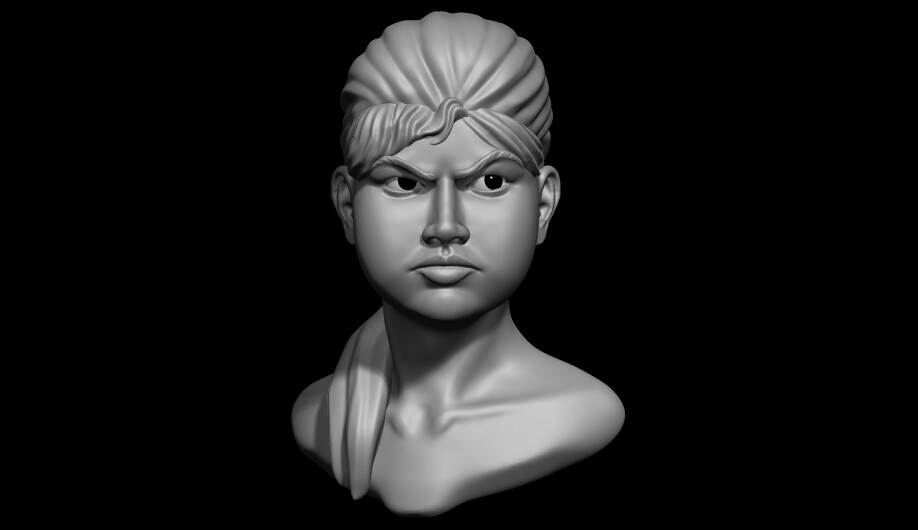 ArtStation face sculpting