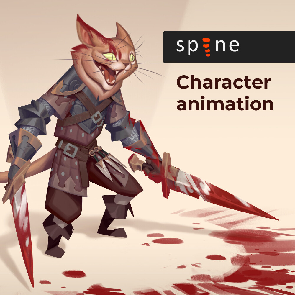 ArtStation - Bad Kitty | Character animation | Spine 2D