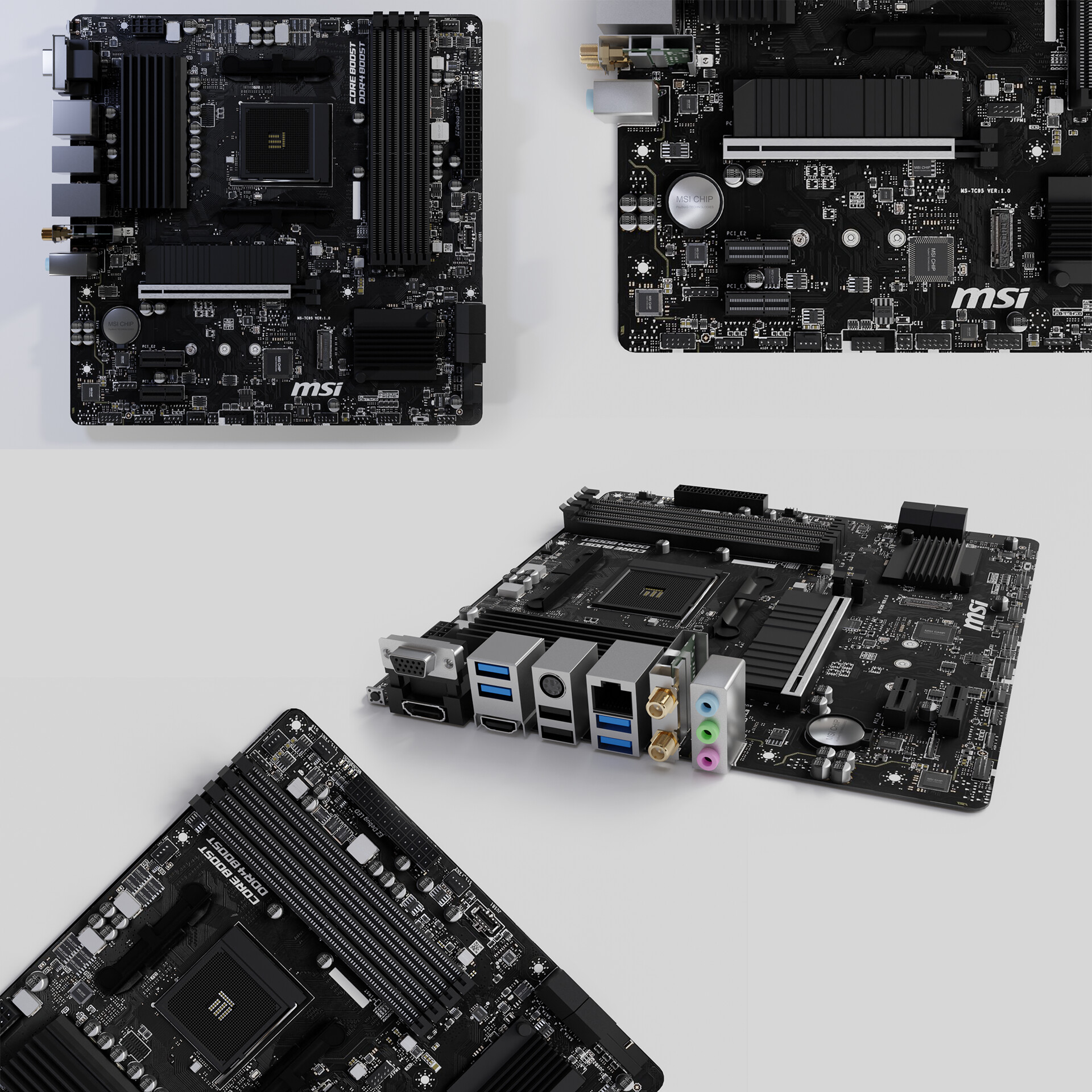 ArtStation - MSI B550M PRO Motherboard