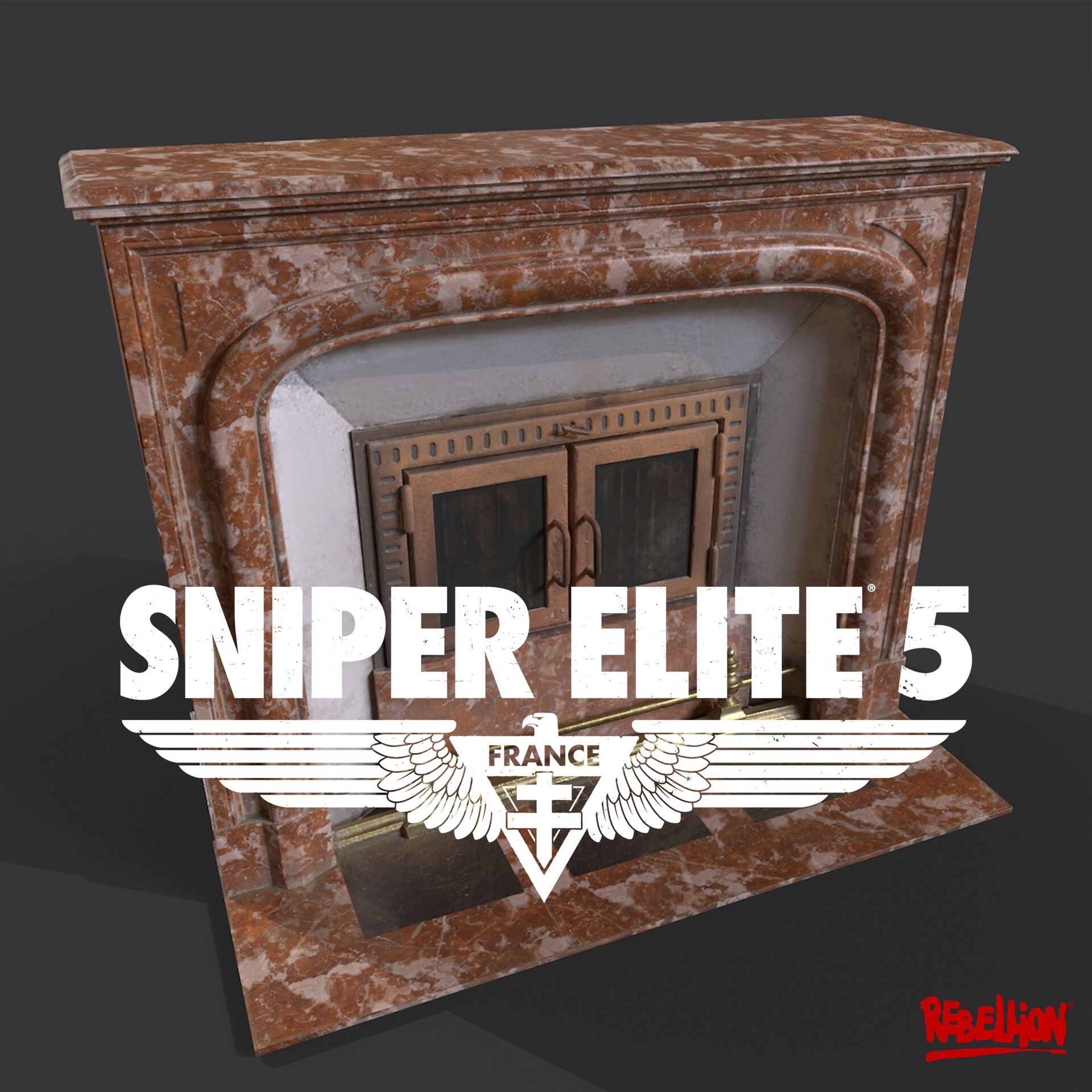 William Butterworth Sniper Elite 5 Chateau Fireplace Photogrammetry