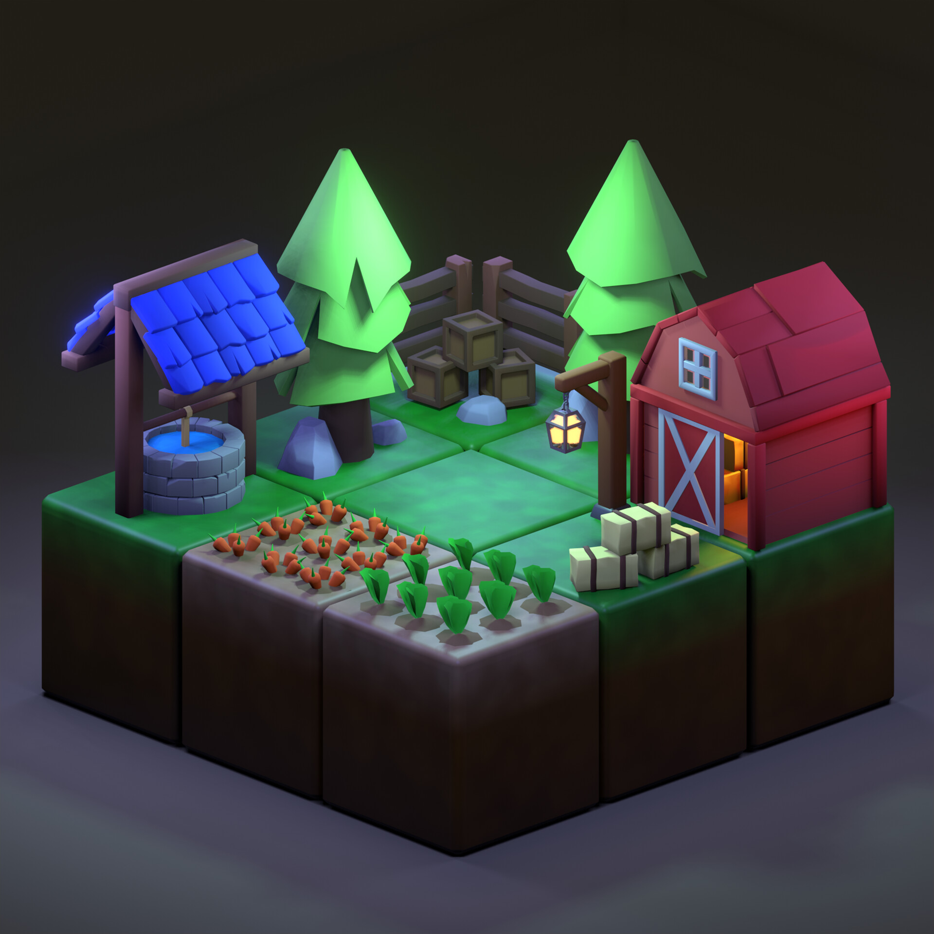 ArtStation - Cubic Environments #04 - Farm