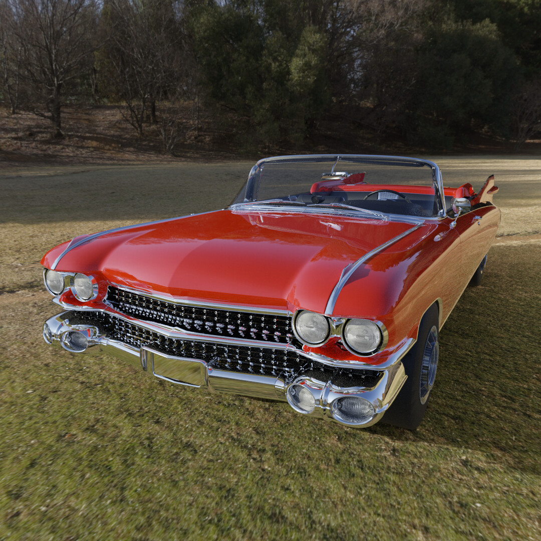 ArtStation Cadillac Eldorado Biarritz Convertible (3D Model with