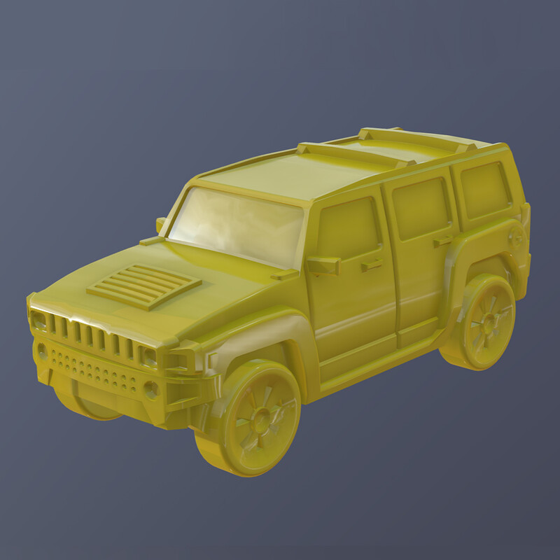 Hummer H3 - 3D Printable Mini for Little Canada
