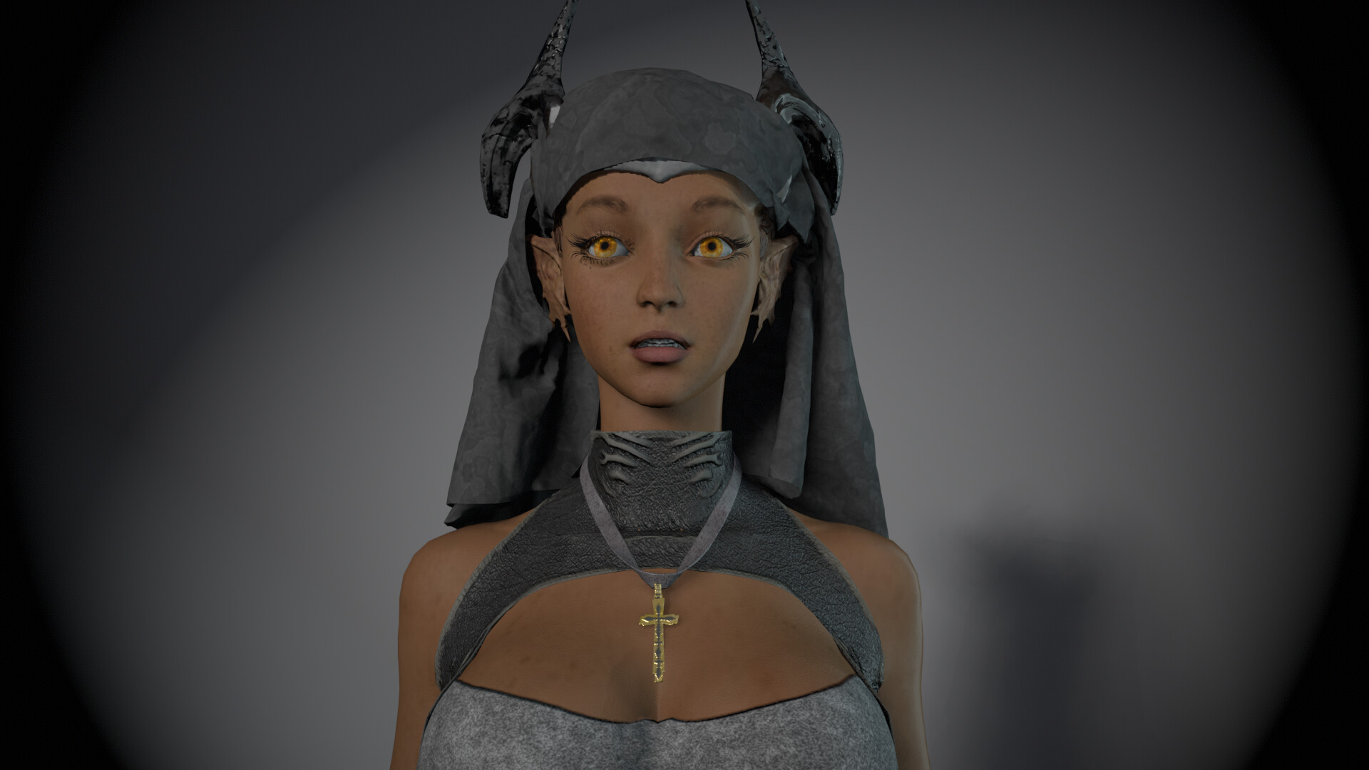 ArtStation - 3D game character - Nun