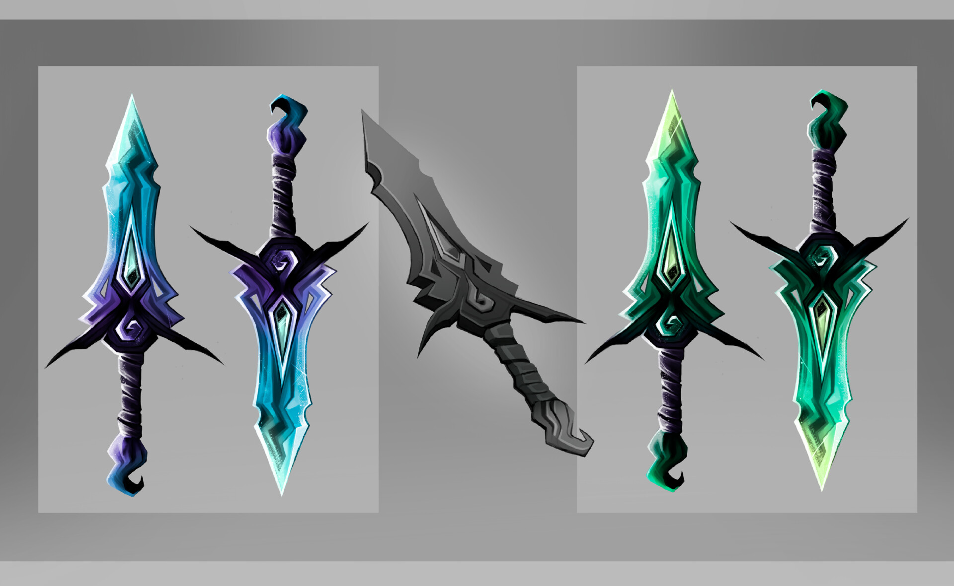 ArtStation - Daggers of Stability - Dual daggers weapon design (Thesis ...