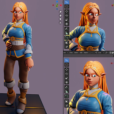 Sculpting Character using ZBrush and Blender 3.0