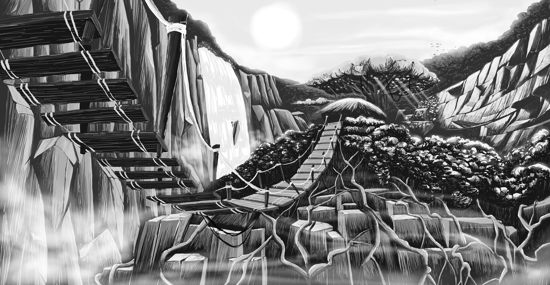 ArtStation - Rough Layout Sketches