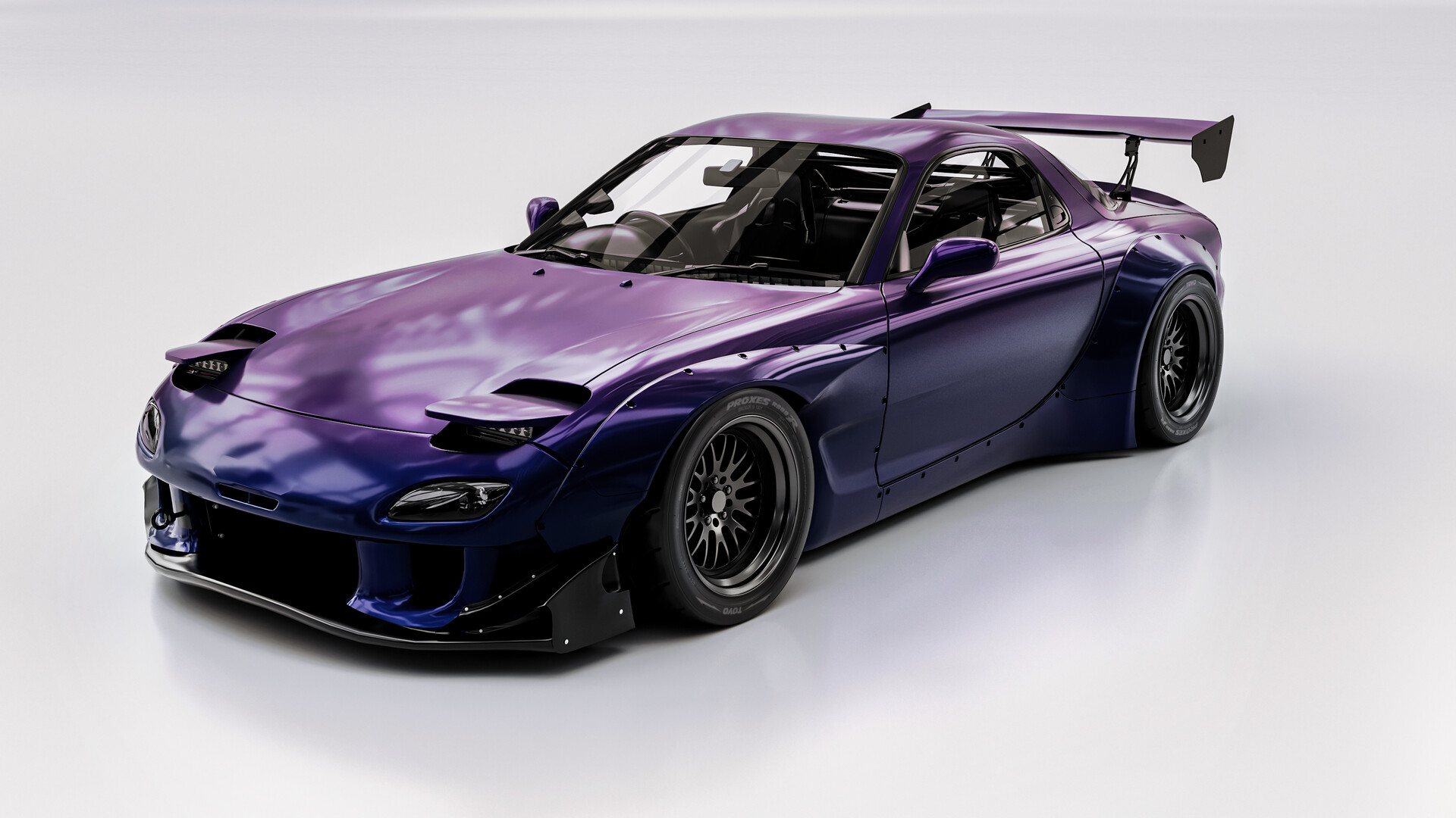 ArtStation - Mazda rx-7 modified