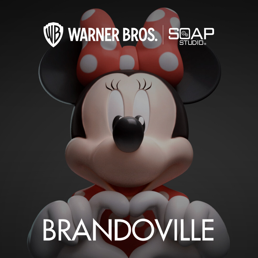 Artstation toys minnie mouse love hand bust