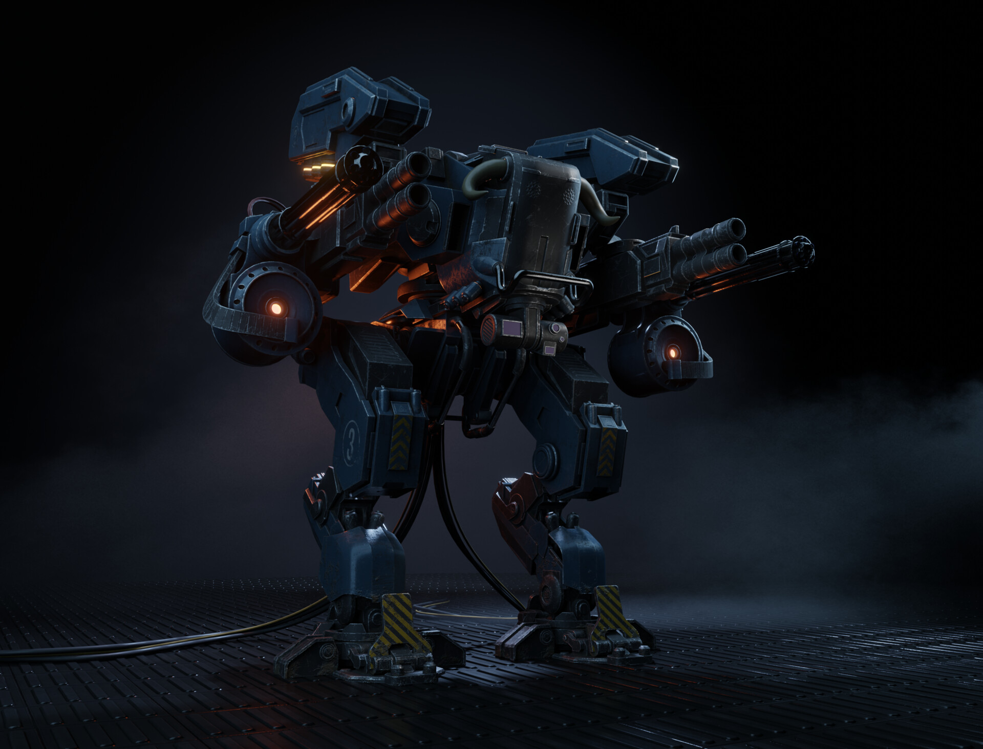 ArtStation - MB-3 (Mech Bull - 3)