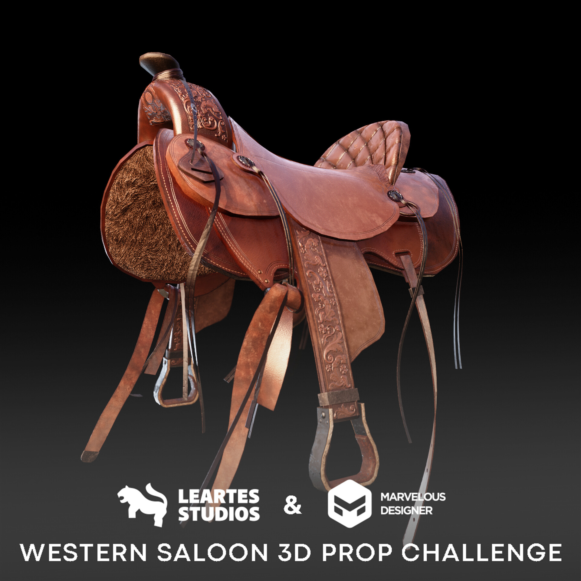 ArtStation Western Saddle