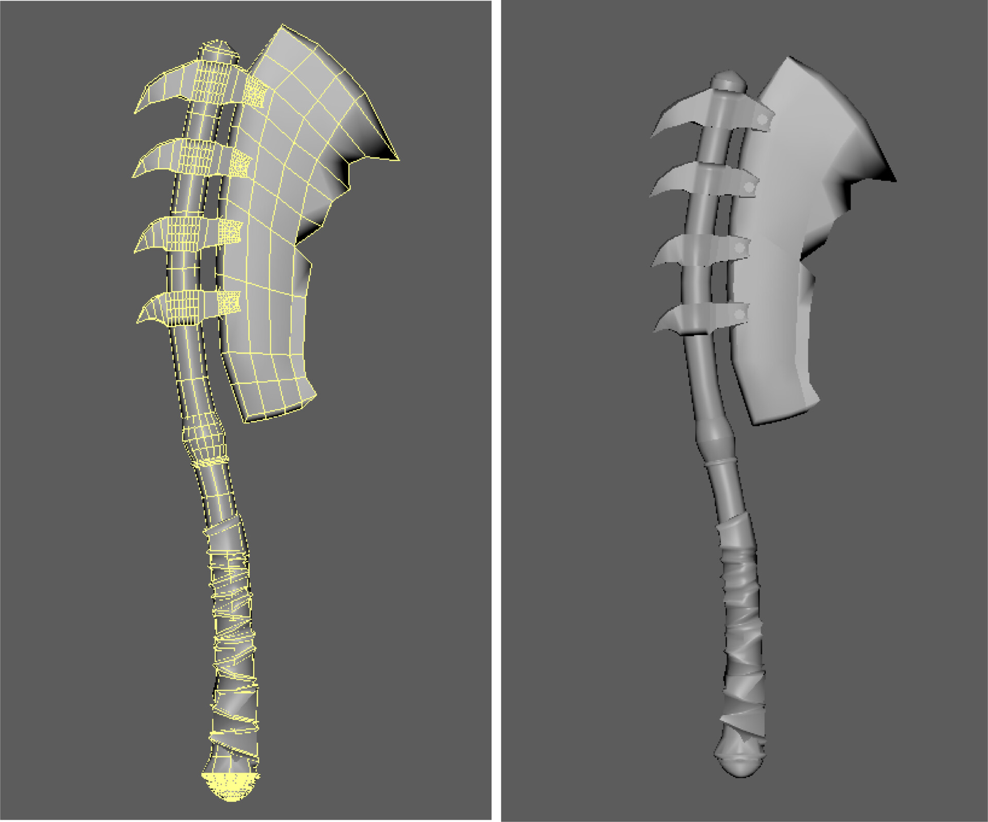 ArtStation - Game Model Weapon