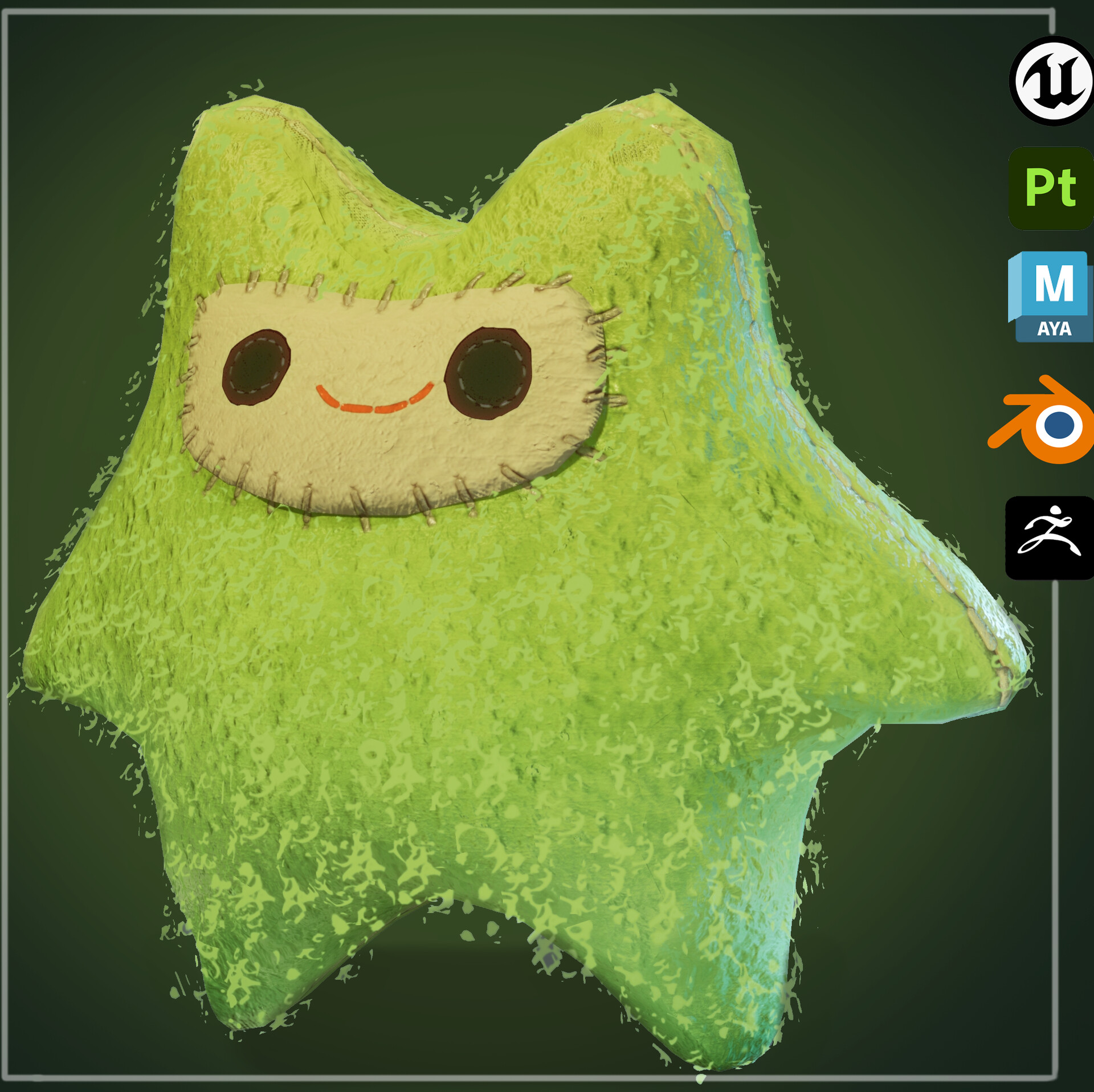 ArtStation Yarn boy 3D Character