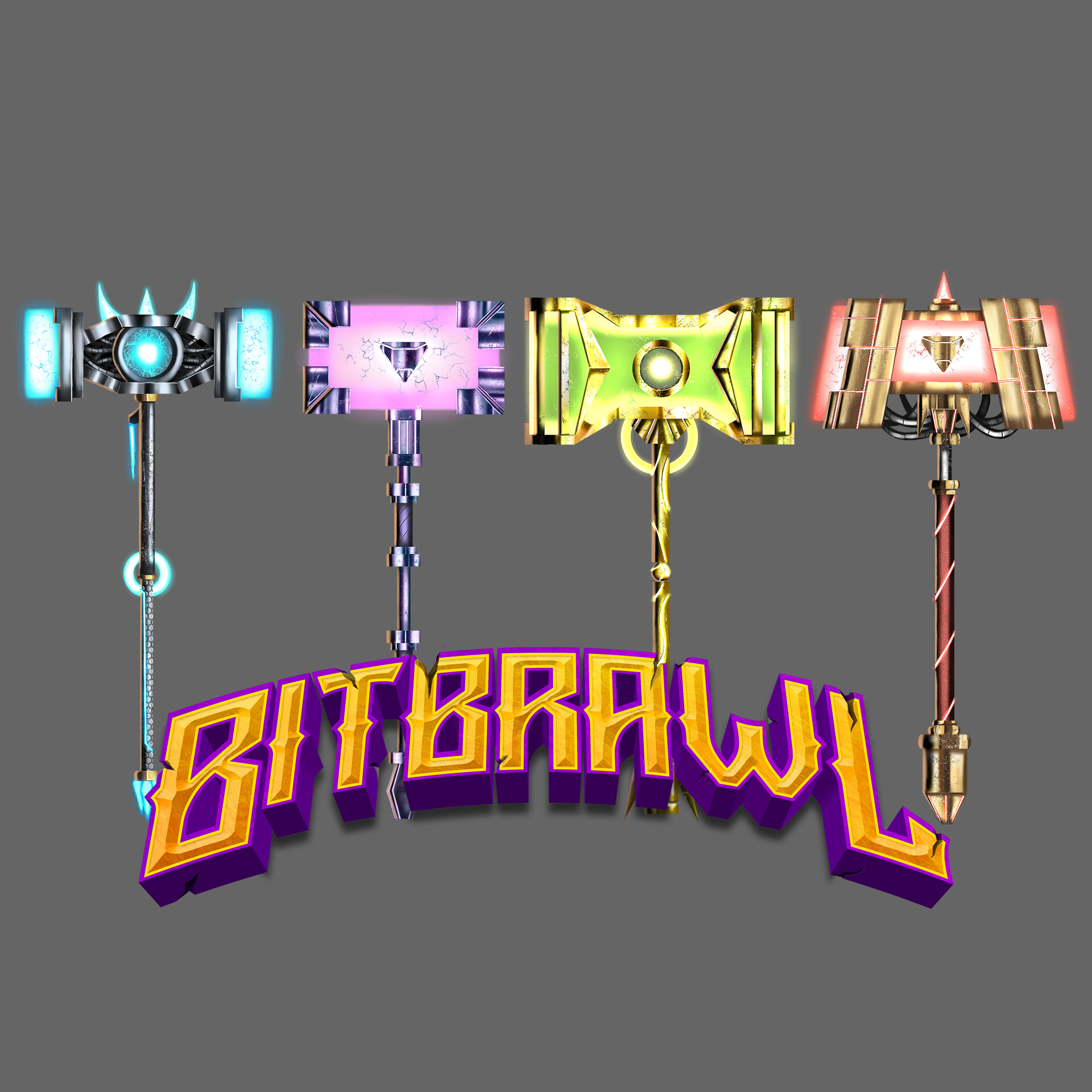 Brix Francis Catinsag BitBrawl Big Hammer weapons concepts