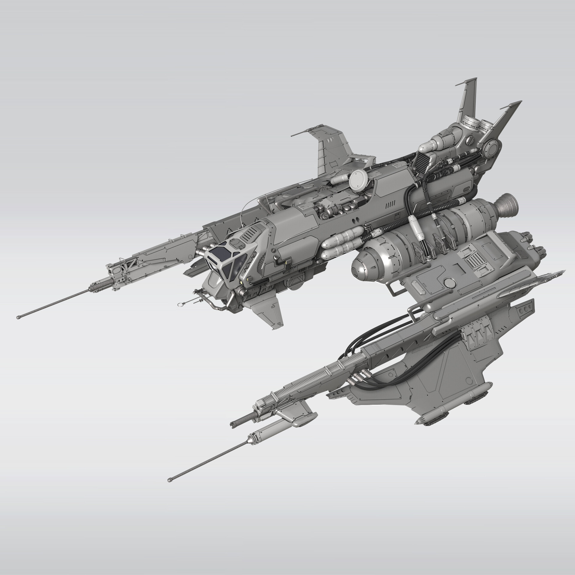 Artstation - 3d Sketches Of Spaceships Vol. 2