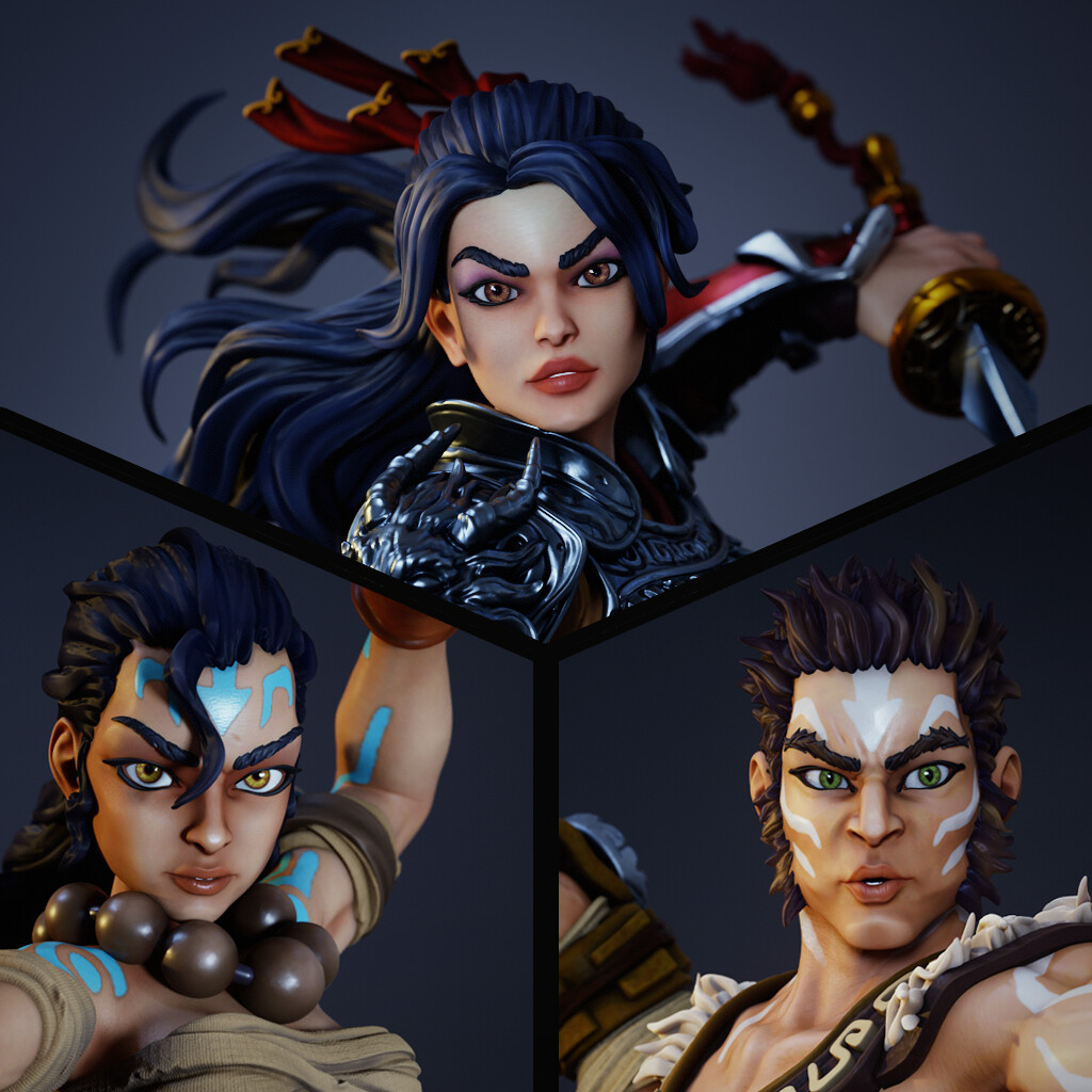 RAW - Warrior Busts Pack
