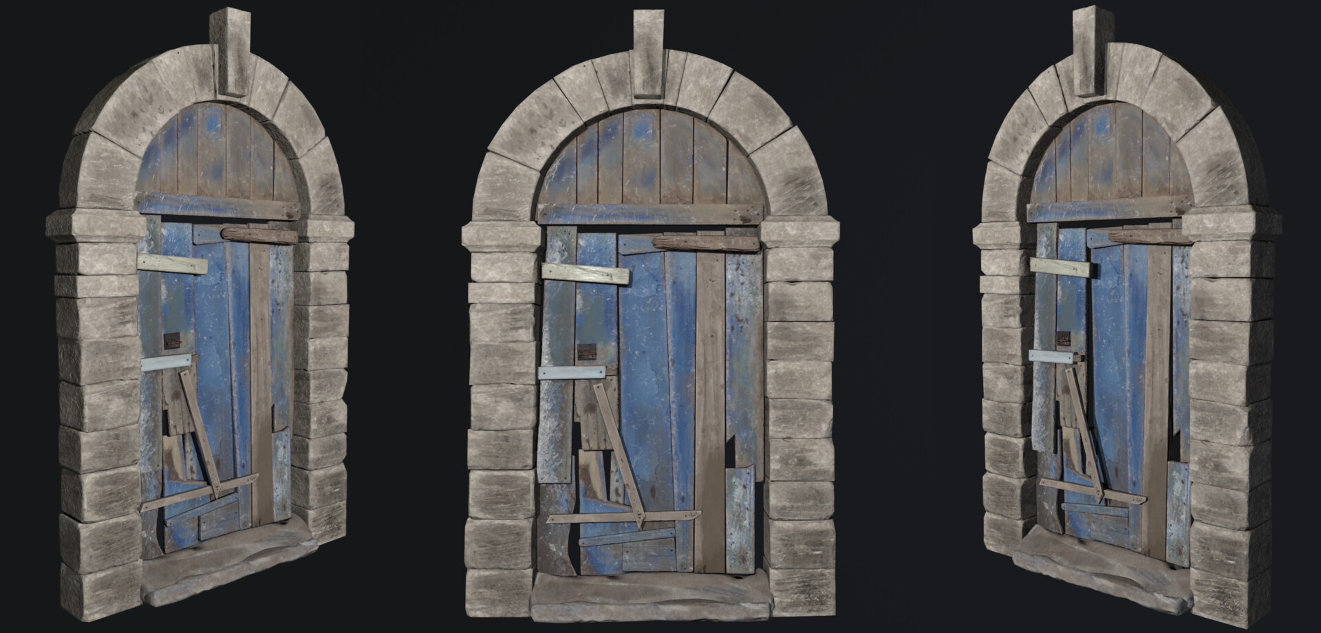 ArtStation - Old damaged door