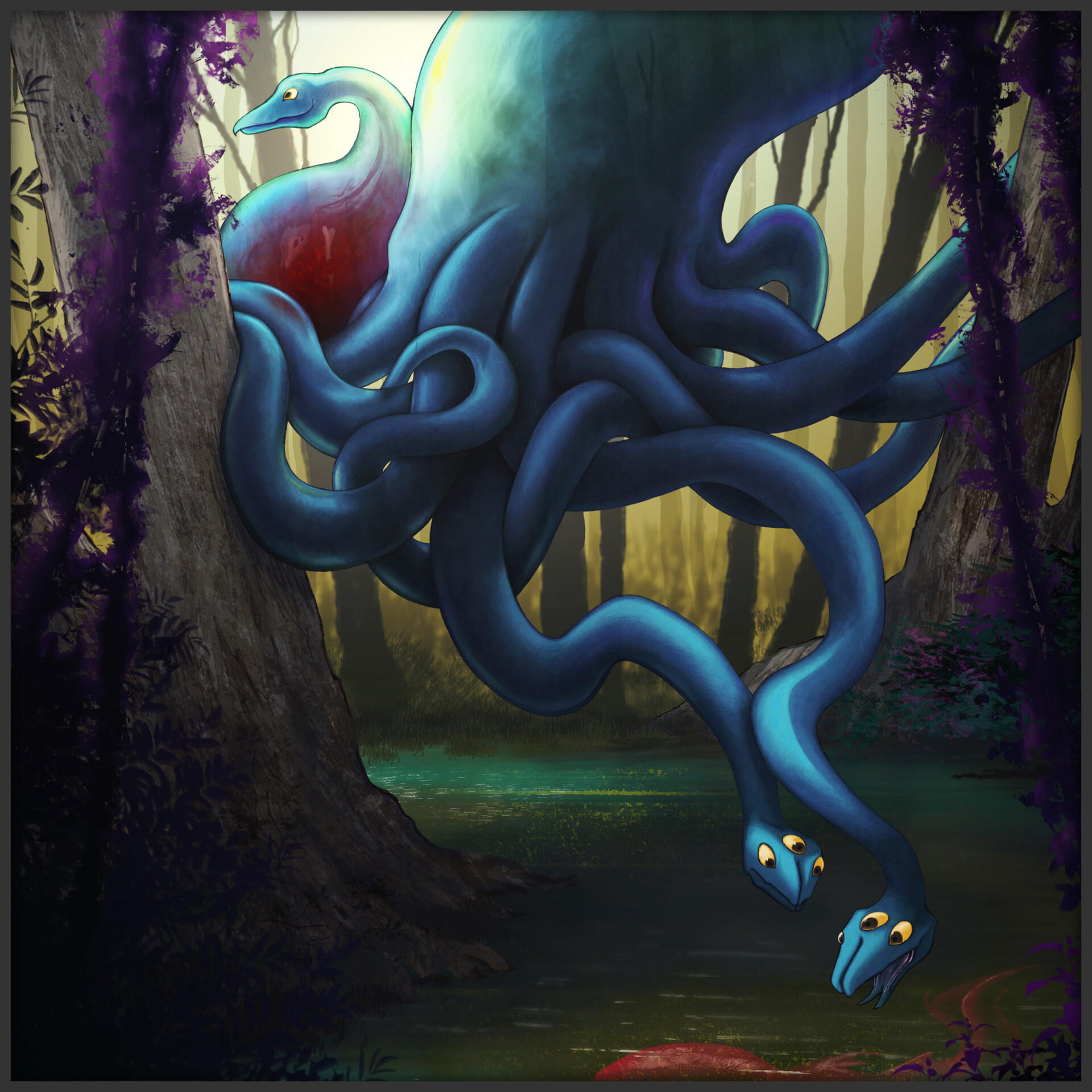 ArtStation Snakelike octopus