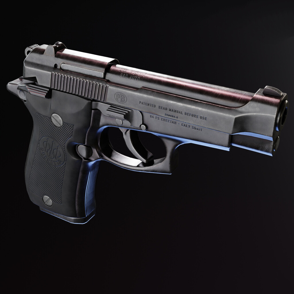 ArtStation - Beretta 84fs Cheetah