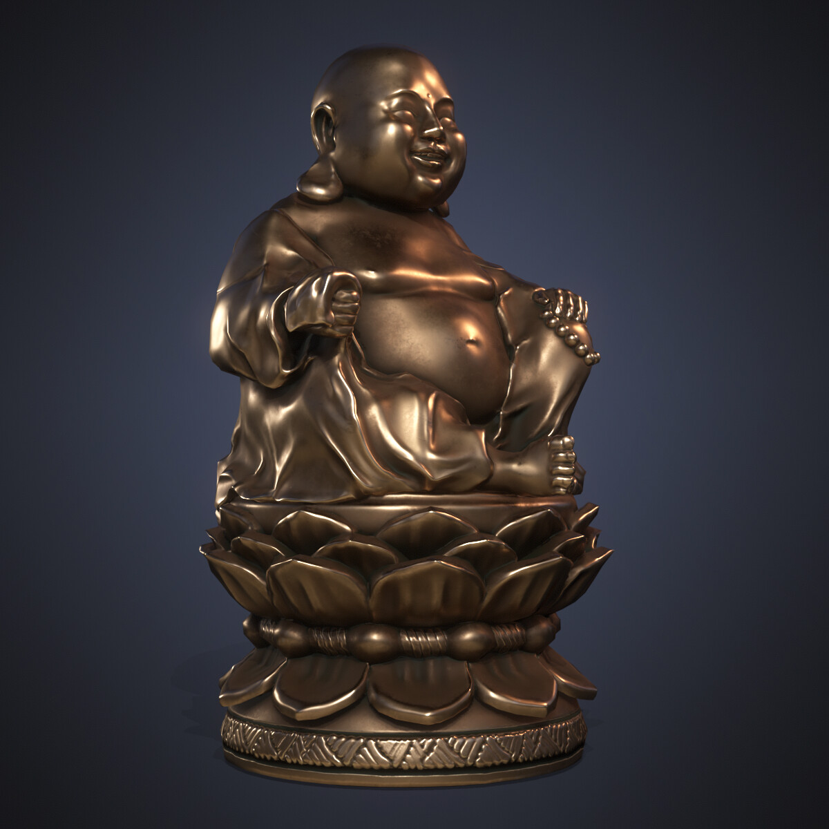 ArtStation - Golden Buda statue