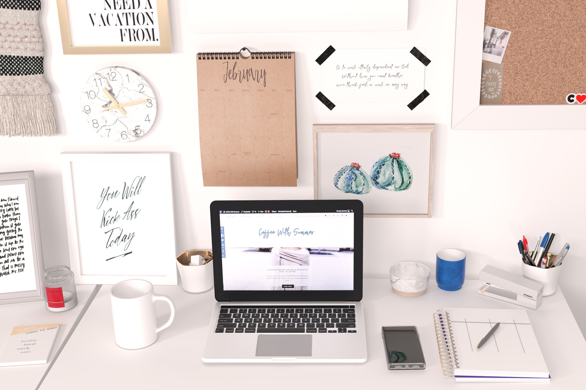 ArtStation Inspirational Desk Space