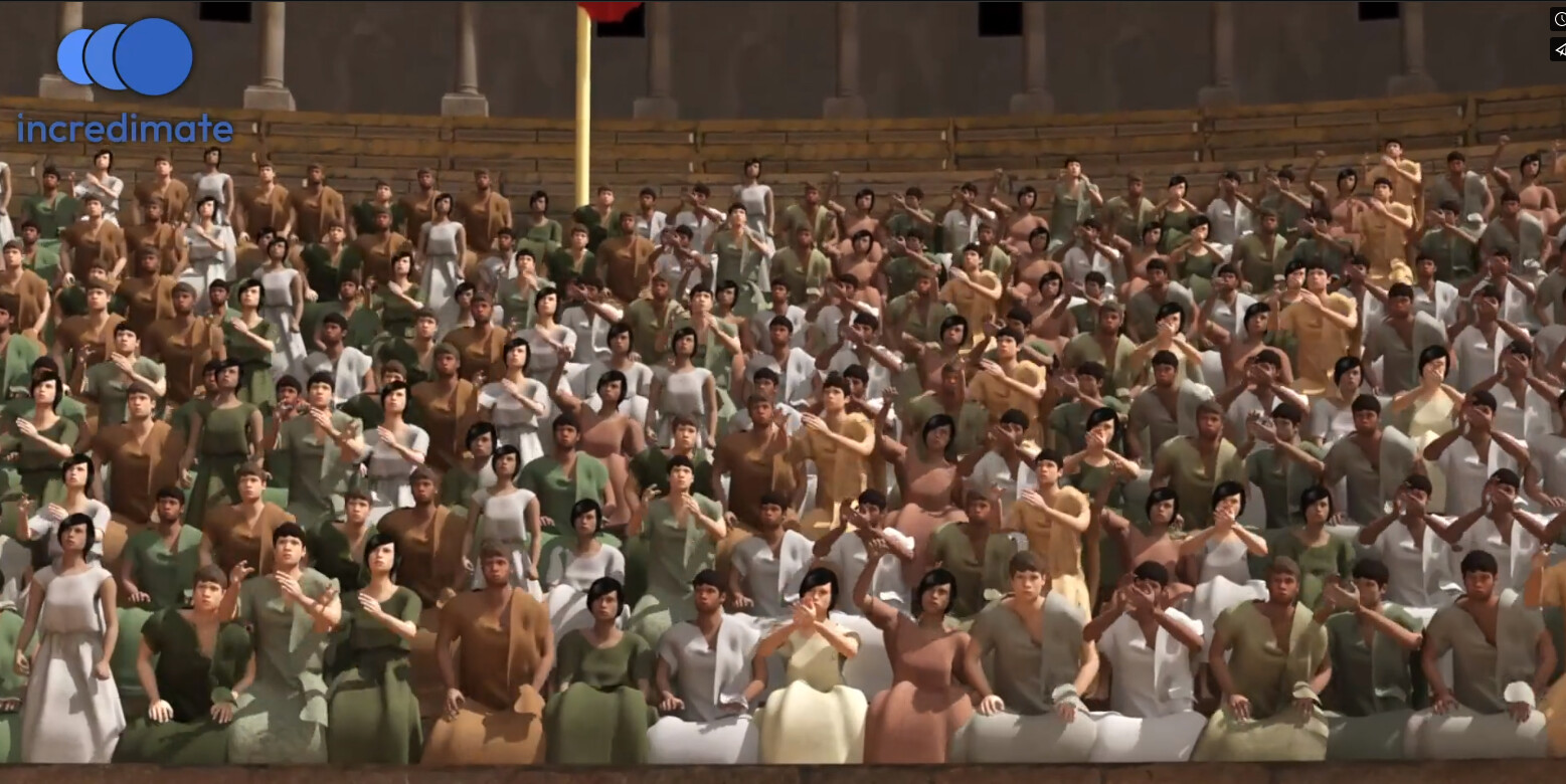 Crowd Simulation | 3D Animation | Incredimate