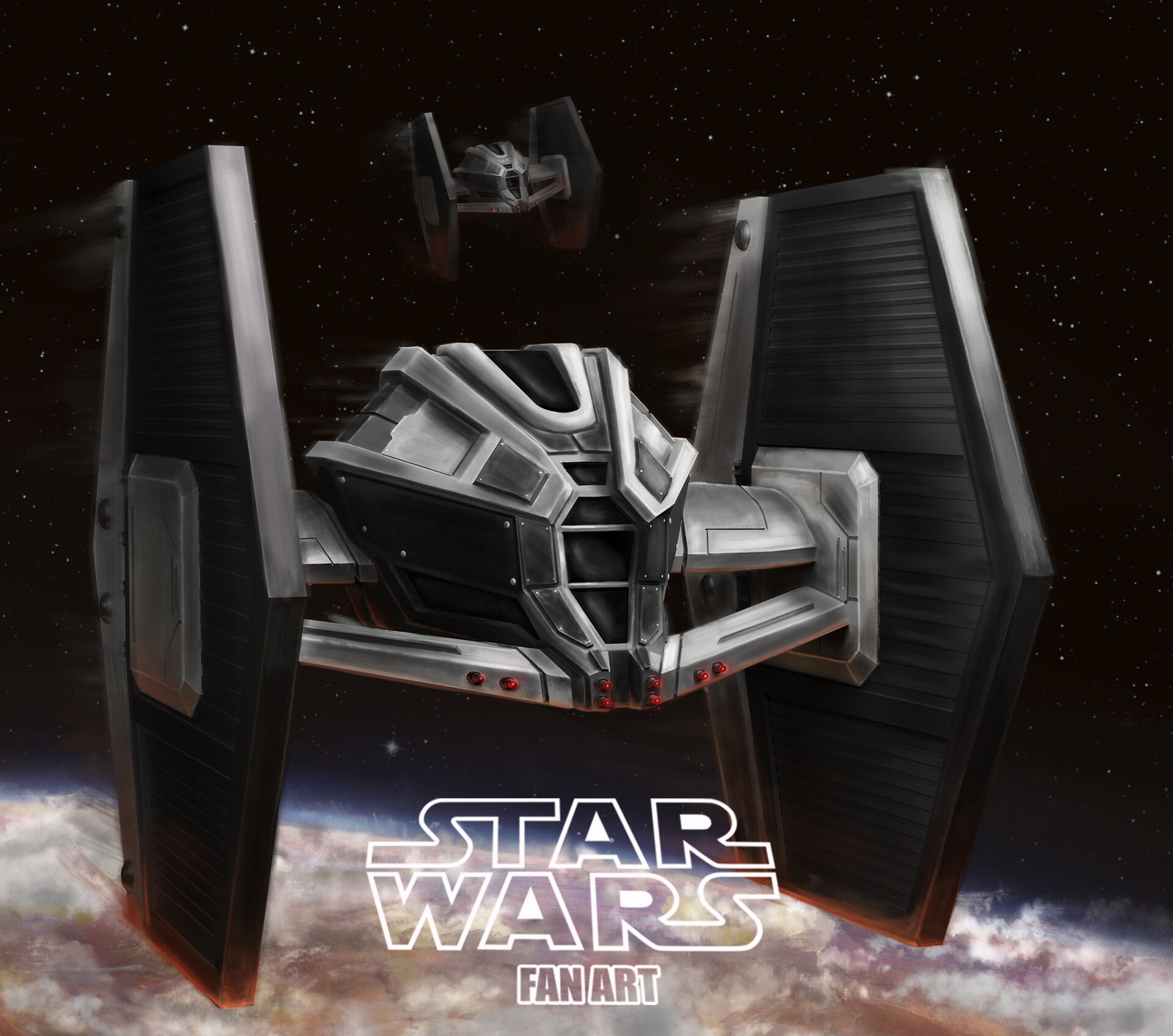 ArtStation - Tie fighter concept redesign submission for Focal Point ...