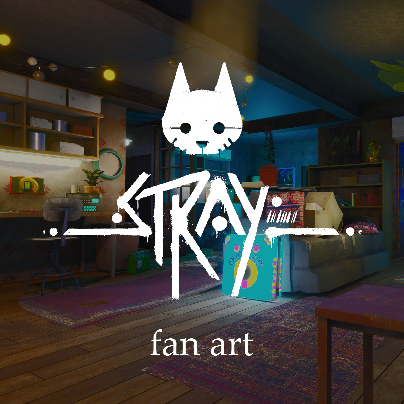 artstation-stray-3d-scene-fan-art