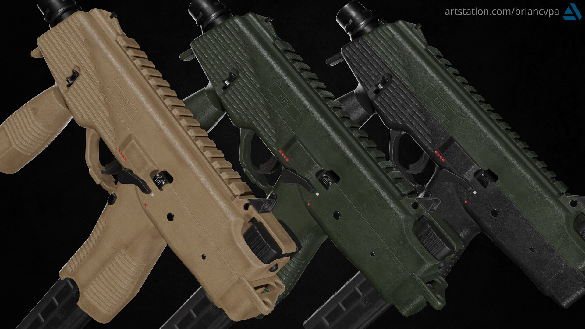 ArtStation - B&T MP9 Attachments