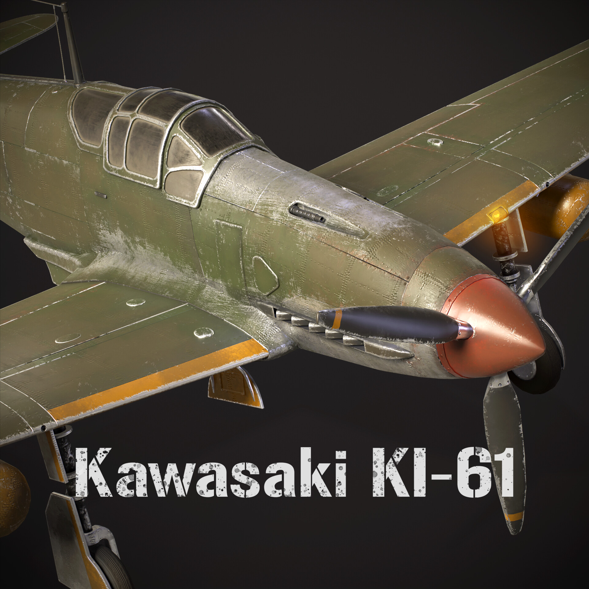 ArtStation - Kawasaki Ki-61 / Japanese WW2 Fighter