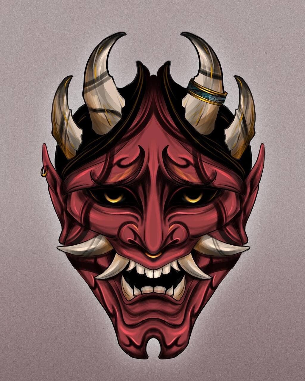 ArtStation - Hannya mask