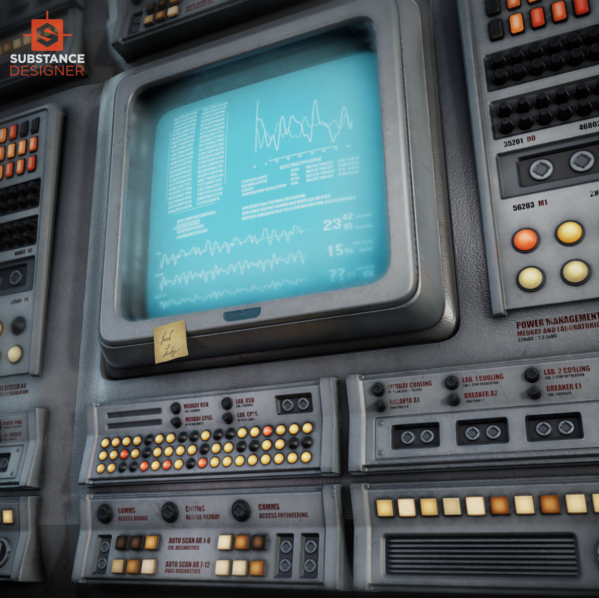 ArtStation - Nostromo Terminal Material