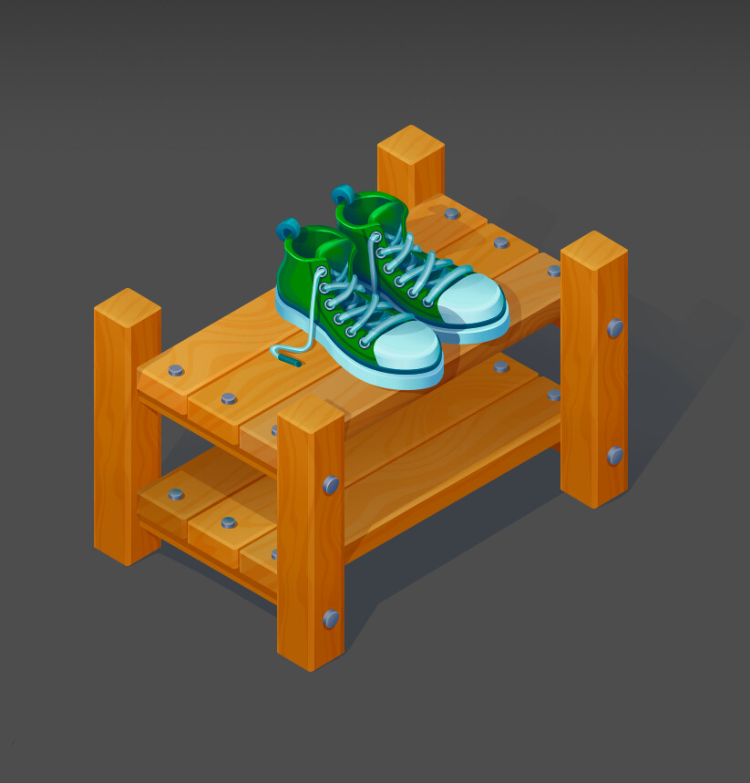 ArtStation - Shoe rack