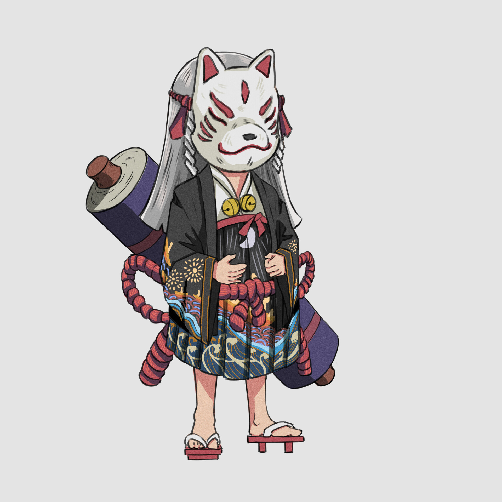 ArtStation - Japanese Themed Chibi Character Design