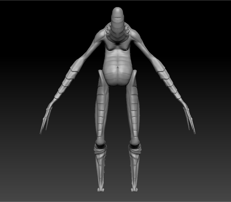 ArtStation - Sculp of a lanky creature 👹