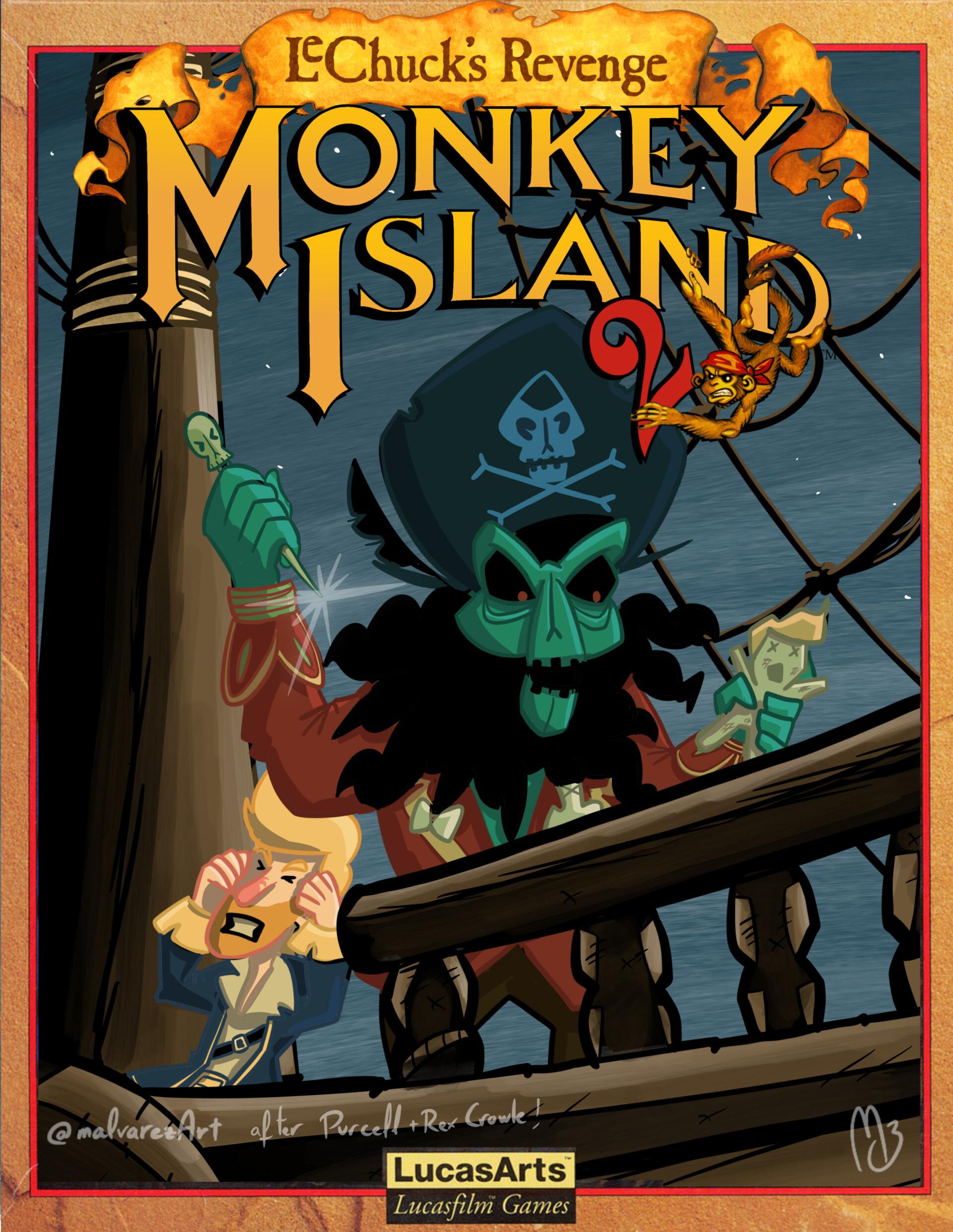 ArtStation - Monkey Island Fanarts (after Rex Crowle!)