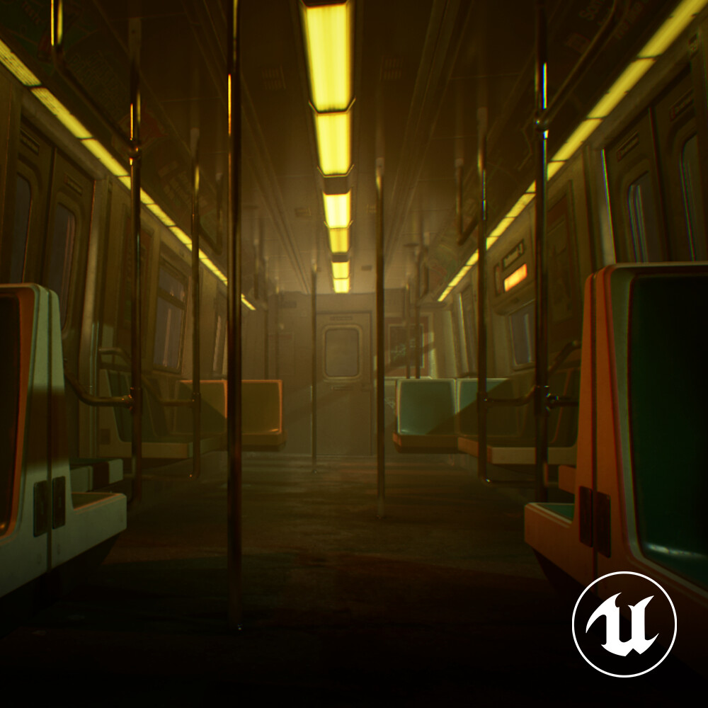 ArtStation - [UE5] City Subway Train - Lighting test