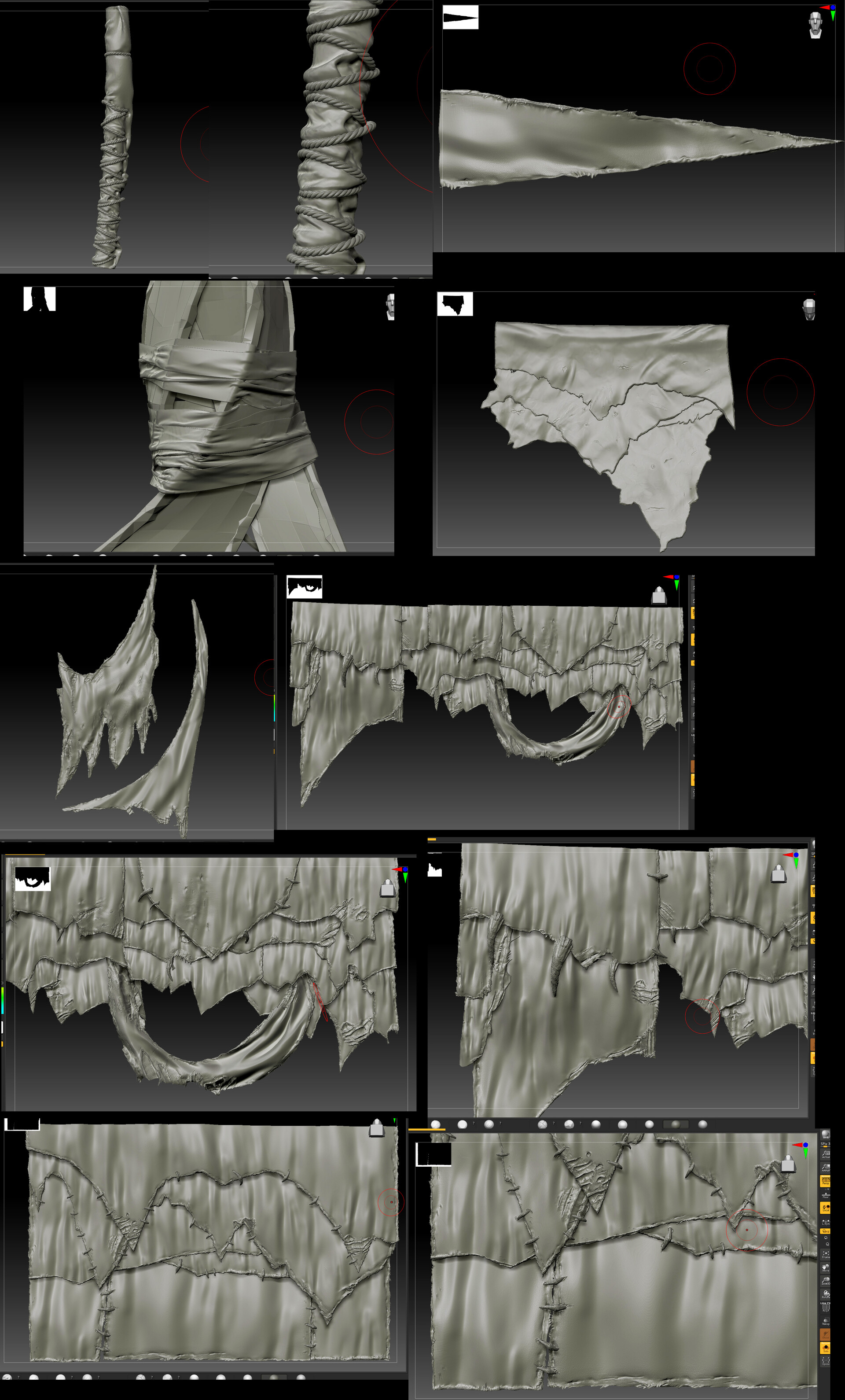 ArtStation Zbrush_Cloth_Sculpting