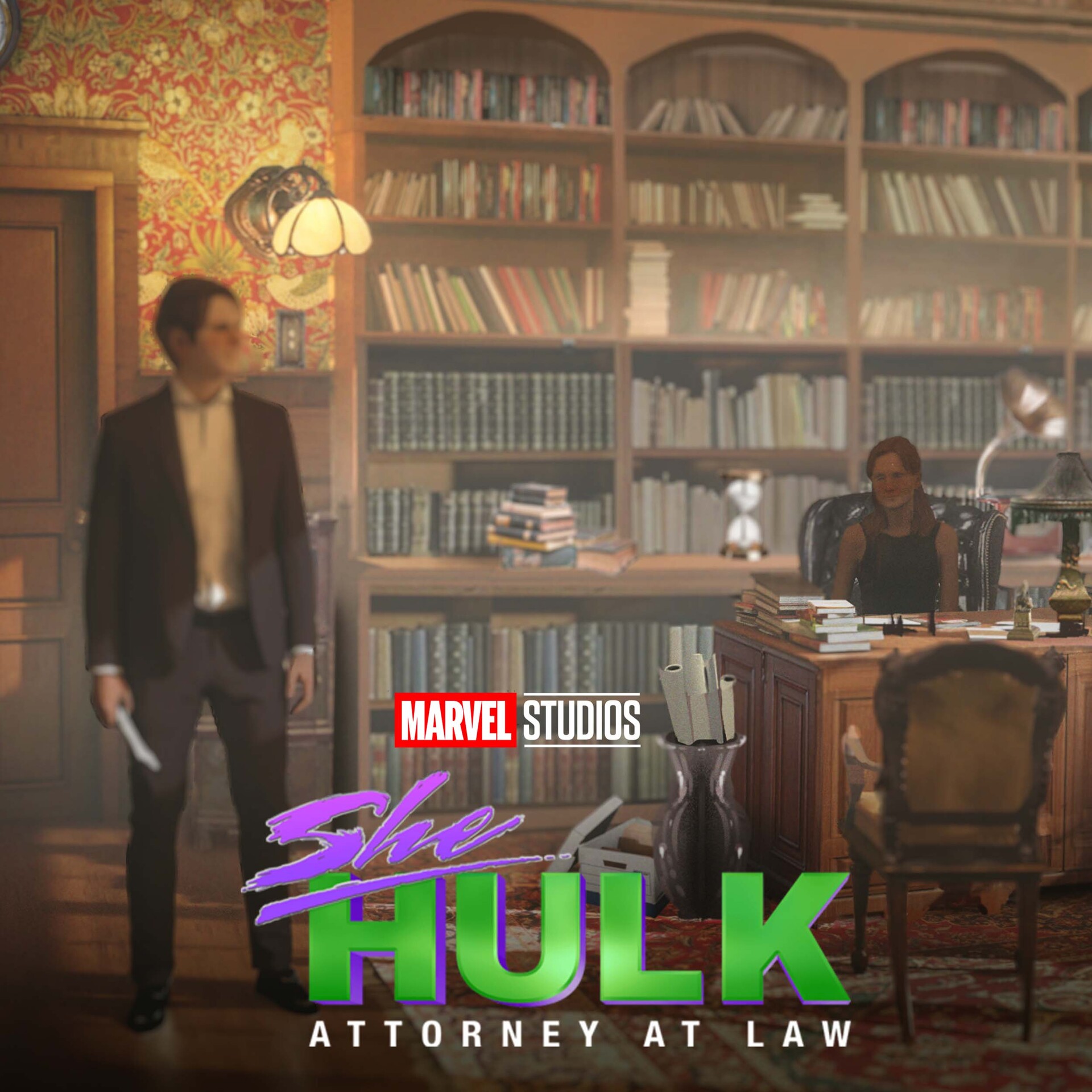 ArtStation She Hulk Set Illustrations