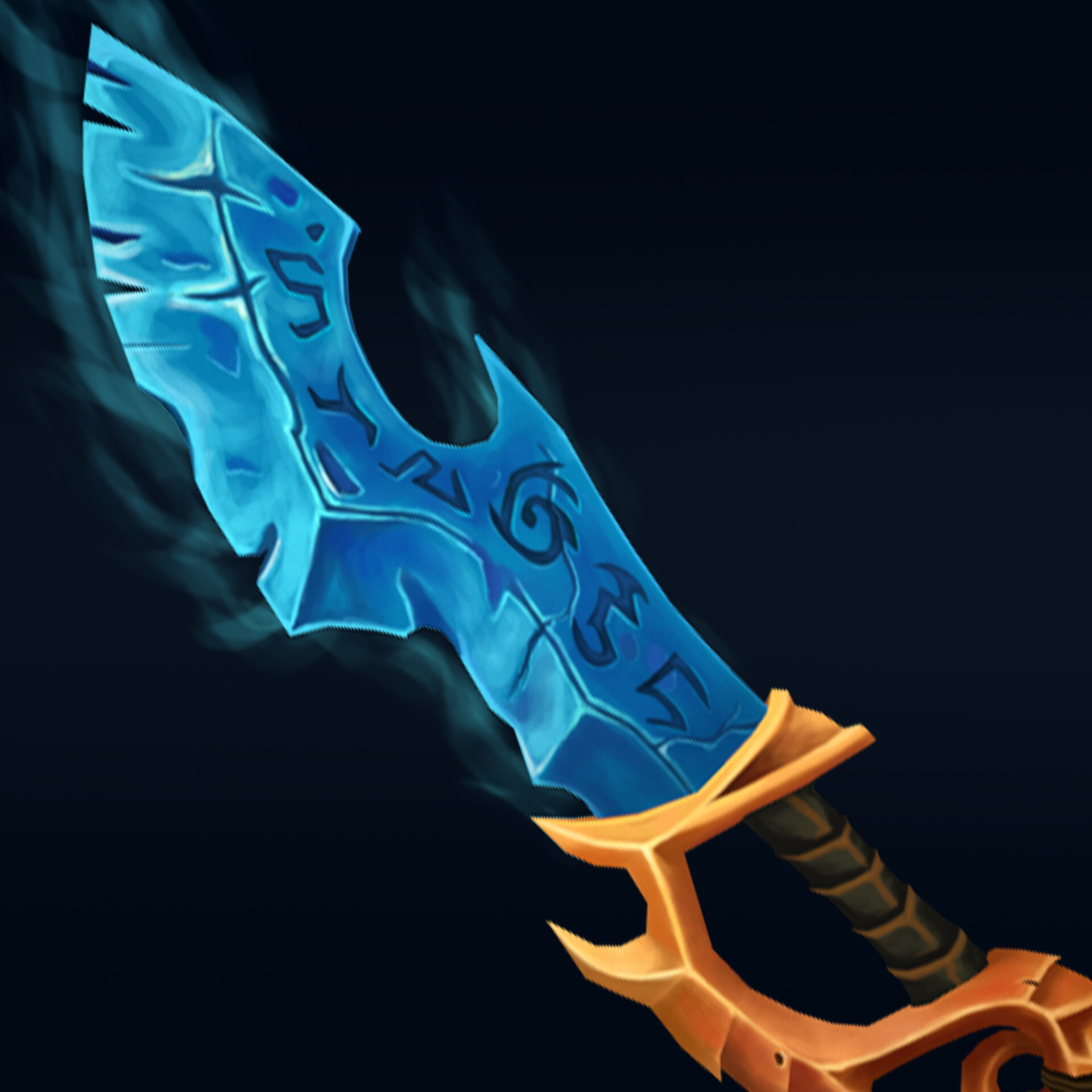 Artstation - Runic Sword - Handpainted Weapon