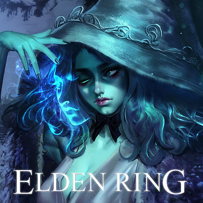 Ranni (Elden Ring), fantasy girl, Elden Ring, video games, video game  girls, books, 2D, artwork, drawing, fan art, video game art