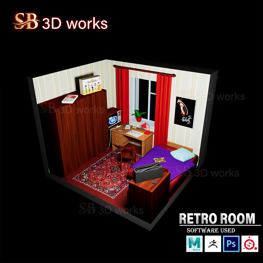 ArtStation Retro Room